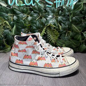 CONVERSE BATMAN x CHUCK 70 HIGH "80TH ANNIVERSARY WHITE" 167318C MEN'S SIZE 9